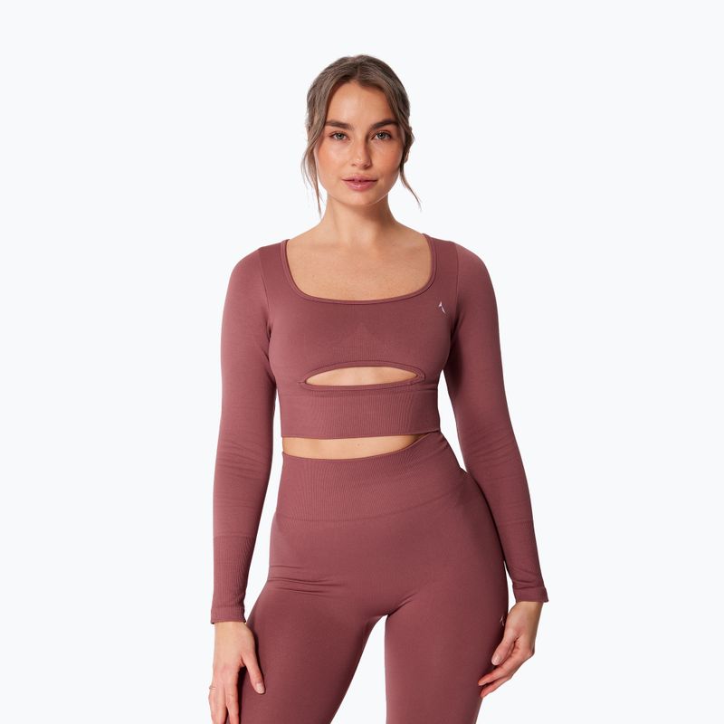Damen-Trainingslangarmshirt Carpatree Dopamine Buzz Seamless rose/brown 6