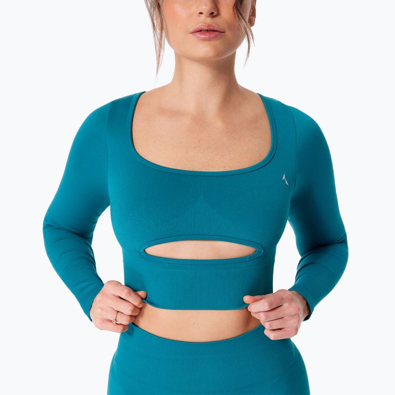 Damen-Trainingslangarmshirt Carpatree Dopamine Buzz Seamless petrol green 4