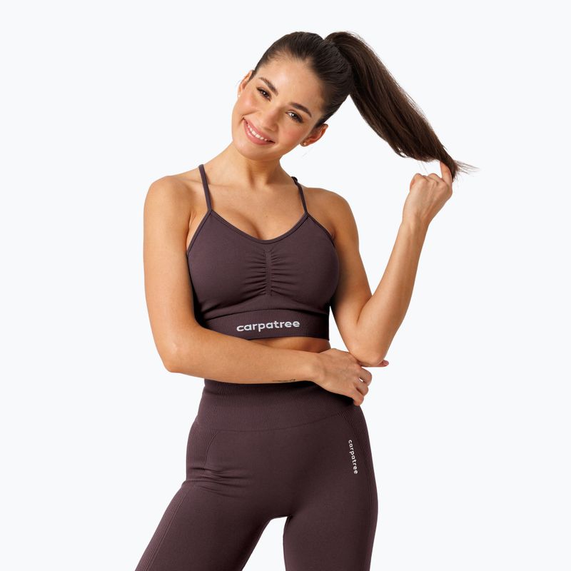 Damen-Trainingsleggings Carpatree Allure Seamless berry brown 3