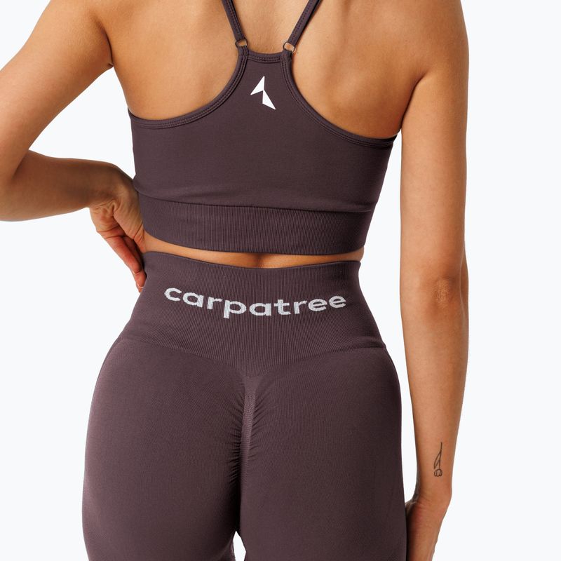 Damen-Trainingsleggings Carpatree Allure Seamless berry brown 5