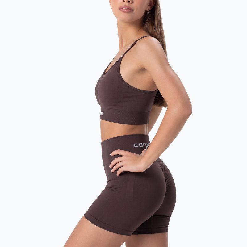 Damen Trainingsshorts Carpatree Allure Seamless berry brown 2