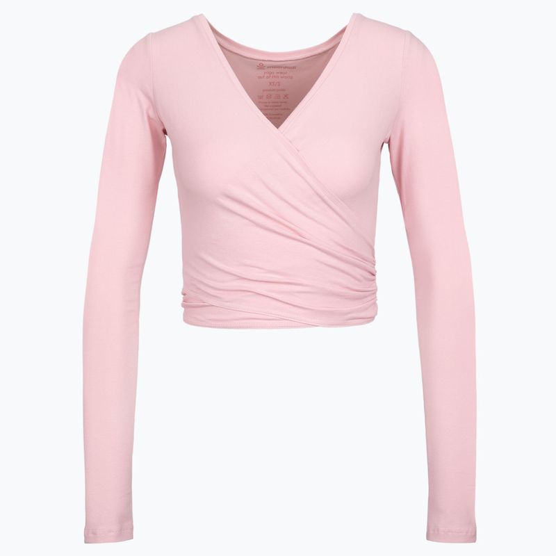 Damen Yoga-Top Moonholi Total Eclipse Wickel-Top Nude Pink 205