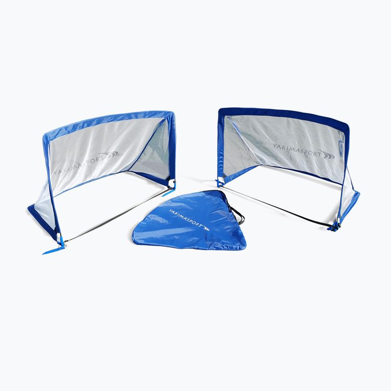 Yakimasport POP-UP Fußballtore 2 Stk. 120 x 80 cm blau 100272