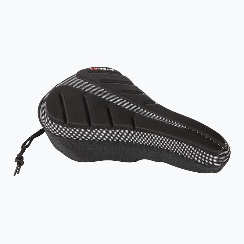 ACCENT Cover Plus Fahrradsattel Gel Abdeckung schwarz/silber