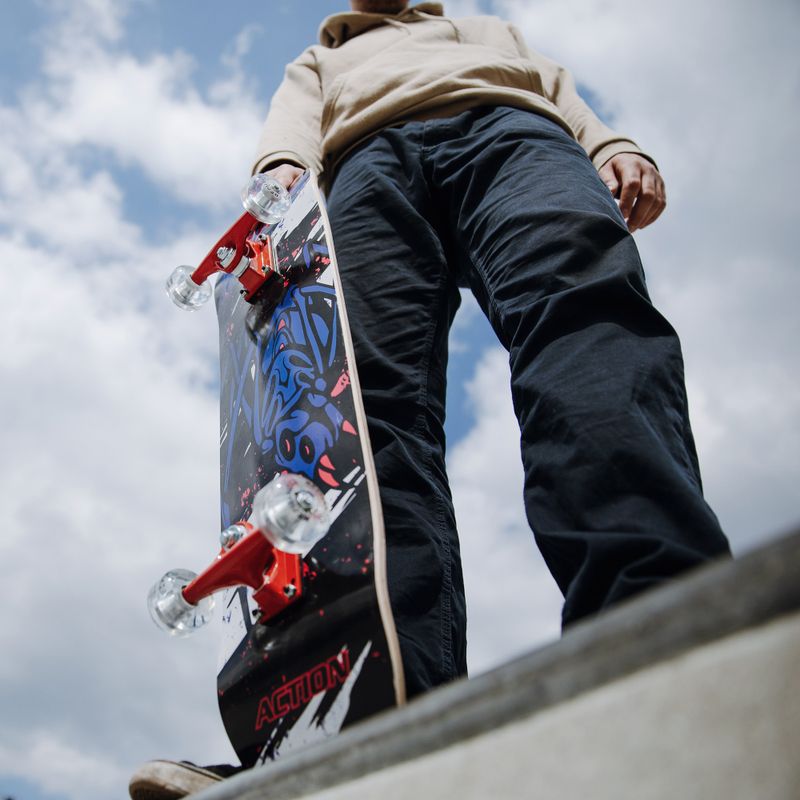Mechanik professionelle klassische Skateboard SPIDER 31 blau Pro-SP31