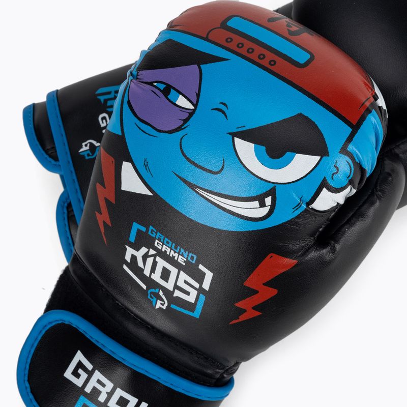 Ground Game Prodigy Kinder Boxhandschuhe schwarz und blau 4