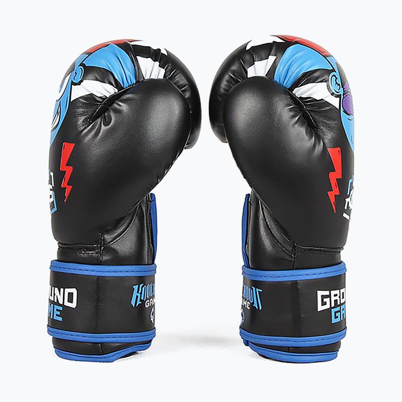 Ground Game Prodigy Kinder Boxhandschuhe schwarz und blau 9