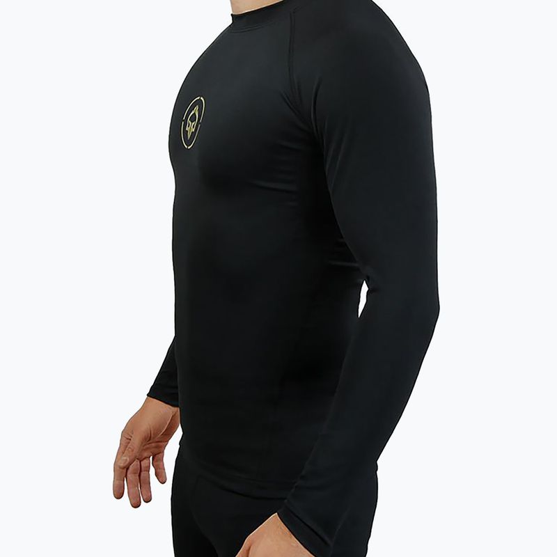 Herren Ground Game Athletic Gold Rashguard schwarz RASHATHGOLDLS 3