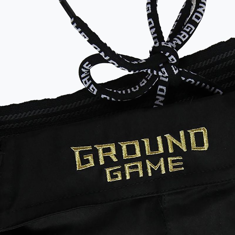 Herren Ground Game MMA Athletic Gold Shorts schwarz MMASHOATHGOLD 4