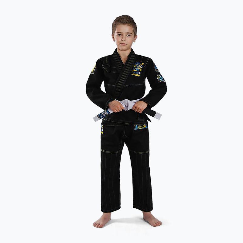 GI für Kinder Brazilian Jiu-Jitsu Ground Game Junior 3.0 schwarz 3