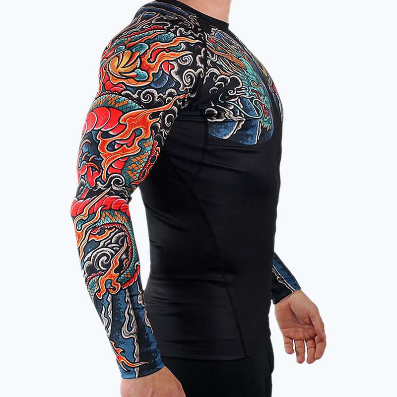 Herren Ground Game Bushido 3.0 Rashguard Schwarz RASHBUSH3BLA 2