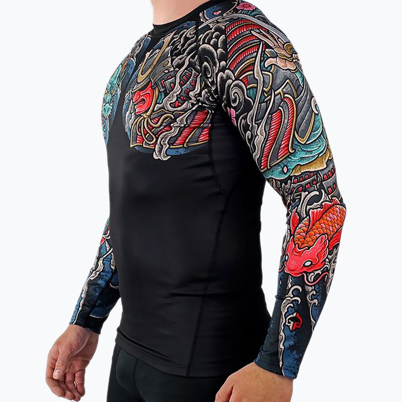 Herren Ground Game Bushido 3.0 Rashguard Schwarz RASHBUSH3BLA 4