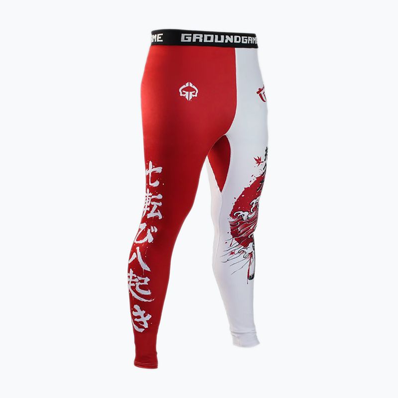 Ground Game Kettei Herren Leggings rot und weiß 2