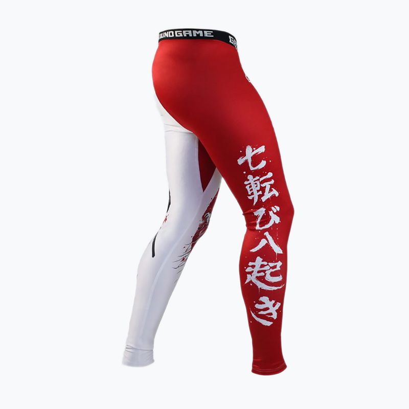 Ground Game Kettei Herren Leggings rot und weiß 3