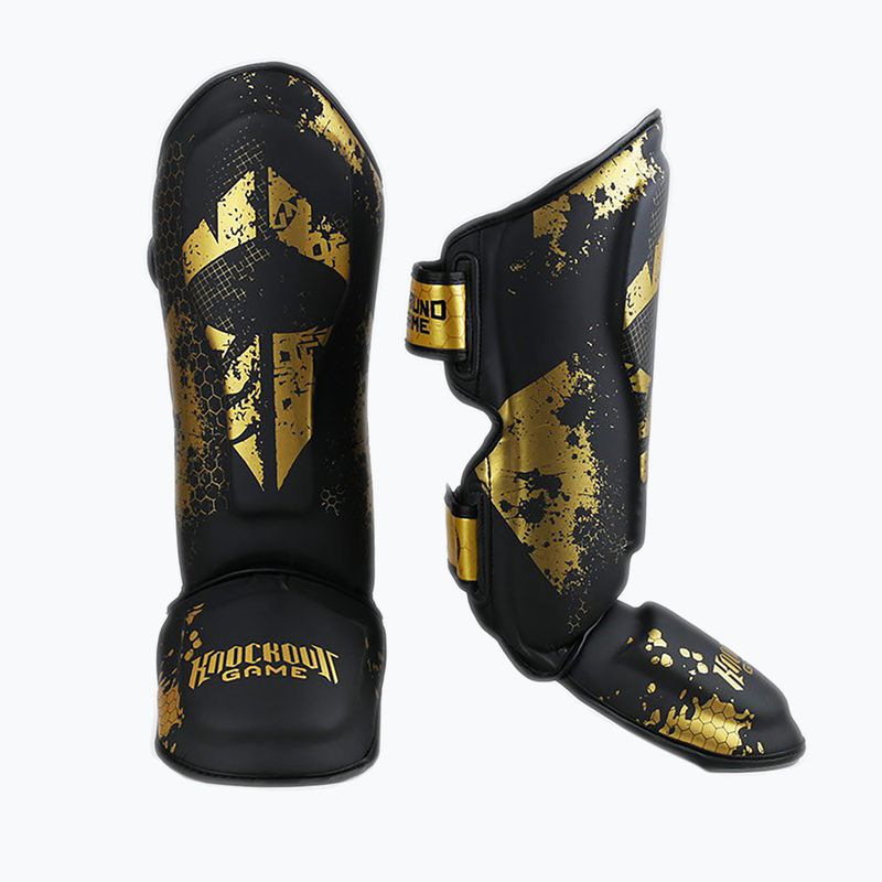 Ground Game Cage Gold Schienbeinschoner schwarz SHINGUCGOLDS