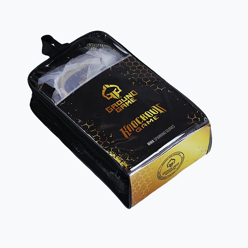 GroundGame MMA Käfig Gold Gold Sparring Handschuhe MMASPARGLOCGOL 8