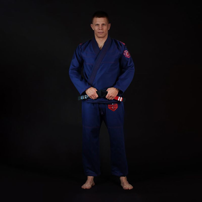 GI für Brazilian Jiu-Jitsu Herren GroundGame Champion 2.0 navy blau GICHNEWNAVA1 2