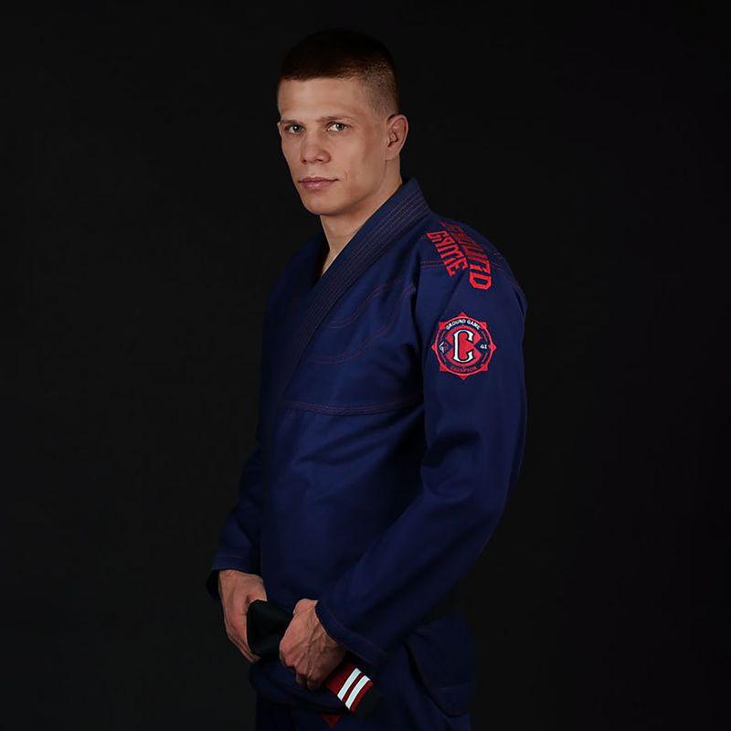 GI für Brazilian Jiu-Jitsu Herren GroundGame Champion 2.0 navy blau GICHNEWNAVA1 3