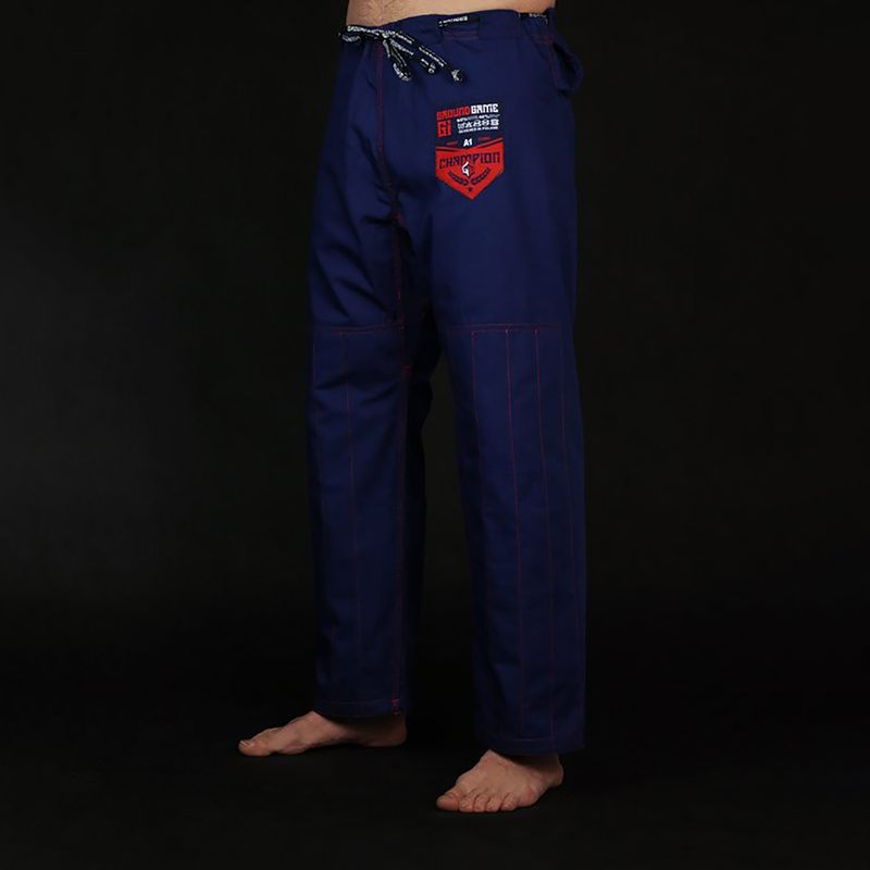 GI für Brazilian Jiu-Jitsu Herren GroundGame Champion 2.0 navy blau GICHNEWNAVA1 6