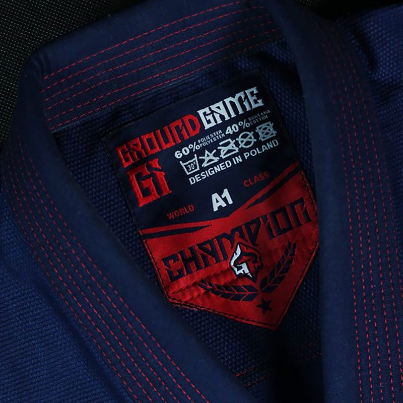 GI für Brazilian Jiu-Jitsu Herren GroundGame Champion 2.0 navy blau GICHNEWNAVA1 8