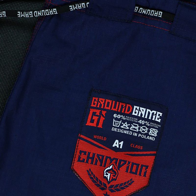 GI für Brazilian Jiu-Jitsu Herren GroundGame Champion 2.0 navy blau GICHNEWNAVA1 10