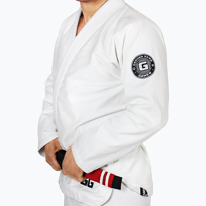 GI für Brazilian Jiu-Jitsu Herren Ground Game Gamer weiß GIGAMERWHA1 2