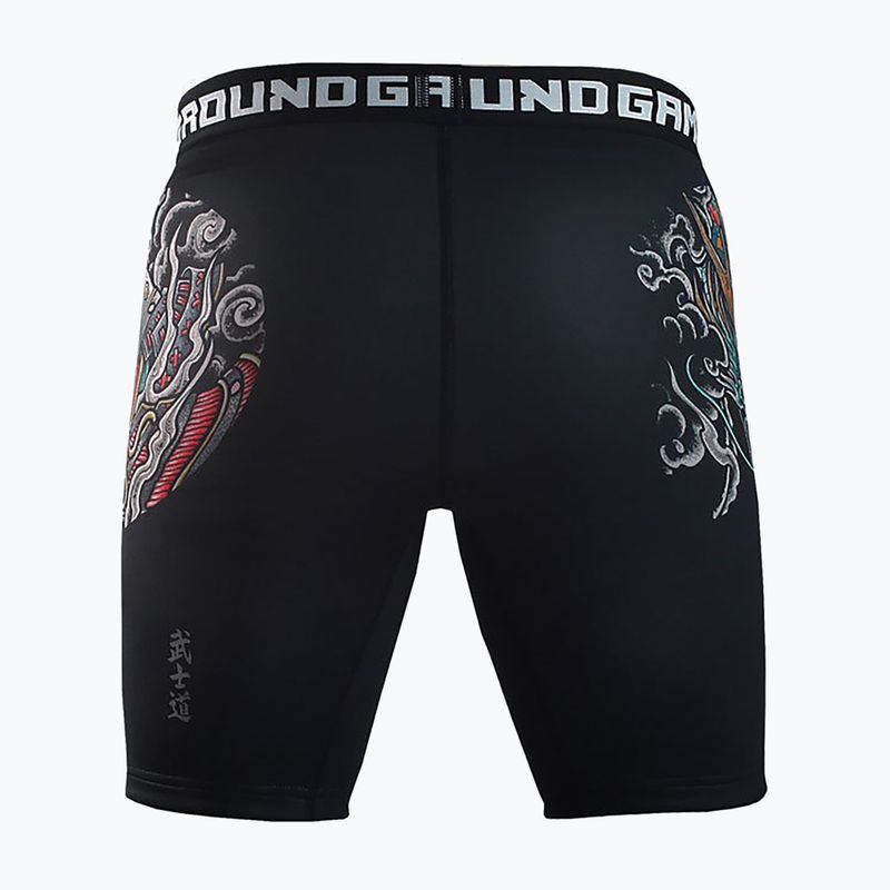 Ground Game Vale Tudo Bushido 3.0 Herren-Trainingsshorts schwarz/multicolour 2