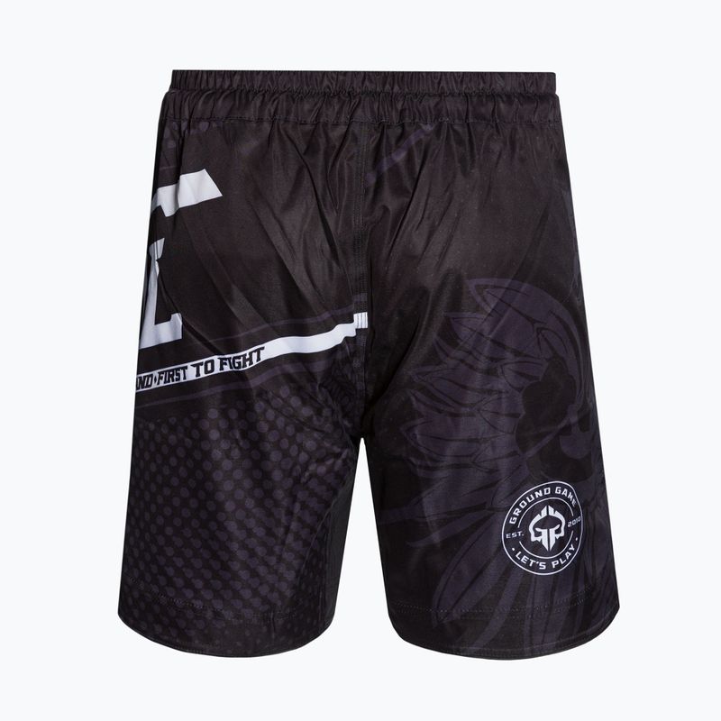 Herren Ground Game MMA Polen Trainingsshorts schwarz MMASHOPOLS 2