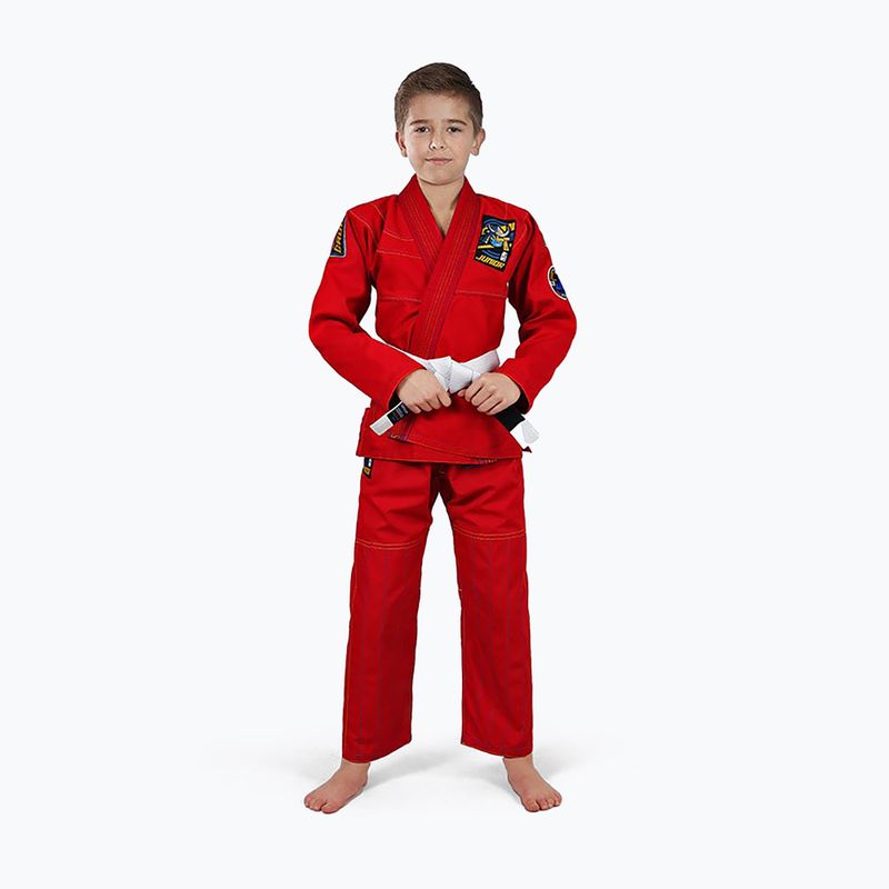 GI zu BJJ für Kinder Ground Game Junior 3.0 rot GIJUN3RED02