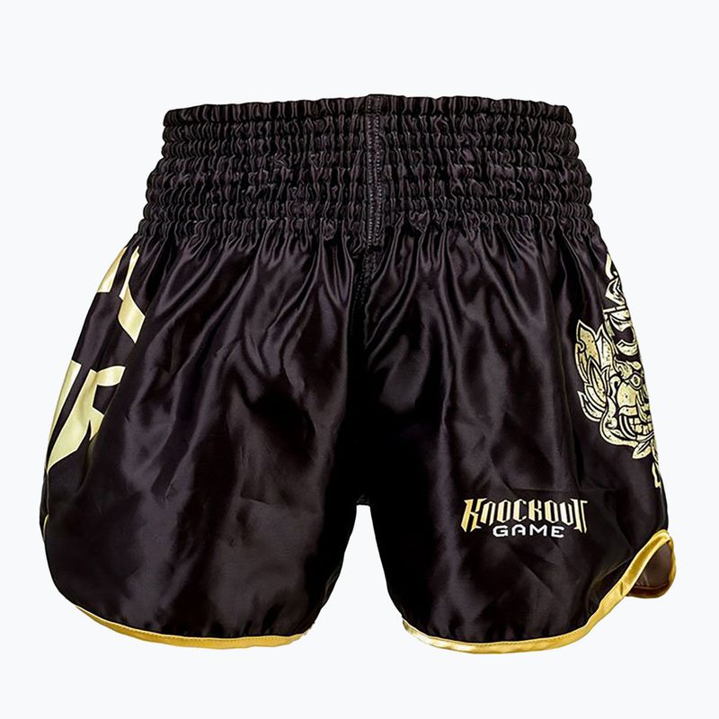 Ground Game Muay Thai Herren Boxershorts 'Gold' schwarz 21MTSHGOLDS 3