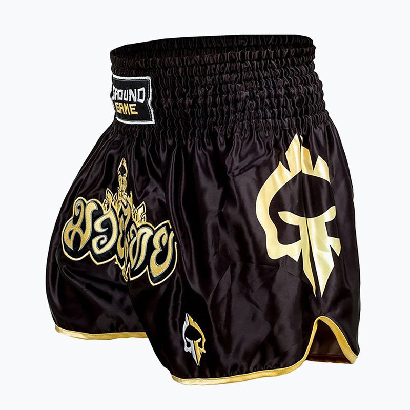Ground Game Muay Thai Herren Boxershorts 'Gold' schwarz 21MTSHGOLDS 4