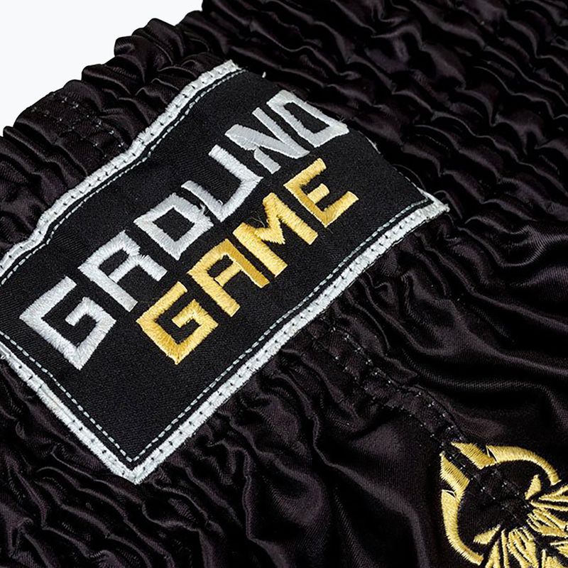 Ground Game Muay Thai Herren Boxershorts 'Gold' schwarz 21MTSHGOLDS 5