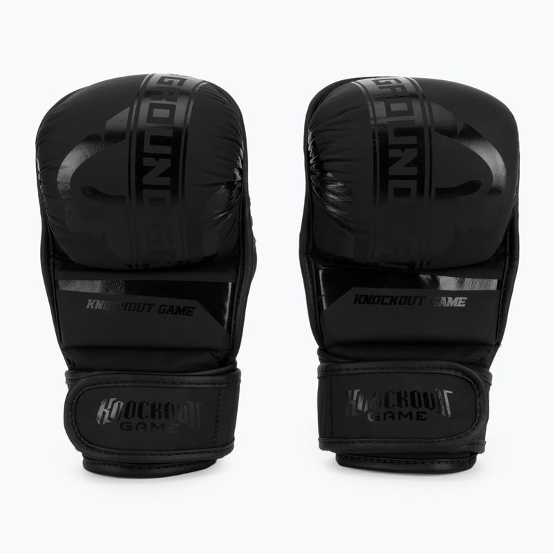 Ground Game MMA Sparring Handschuhe MMA Stripe Schwarz 21MMASPARGLOSTRBL