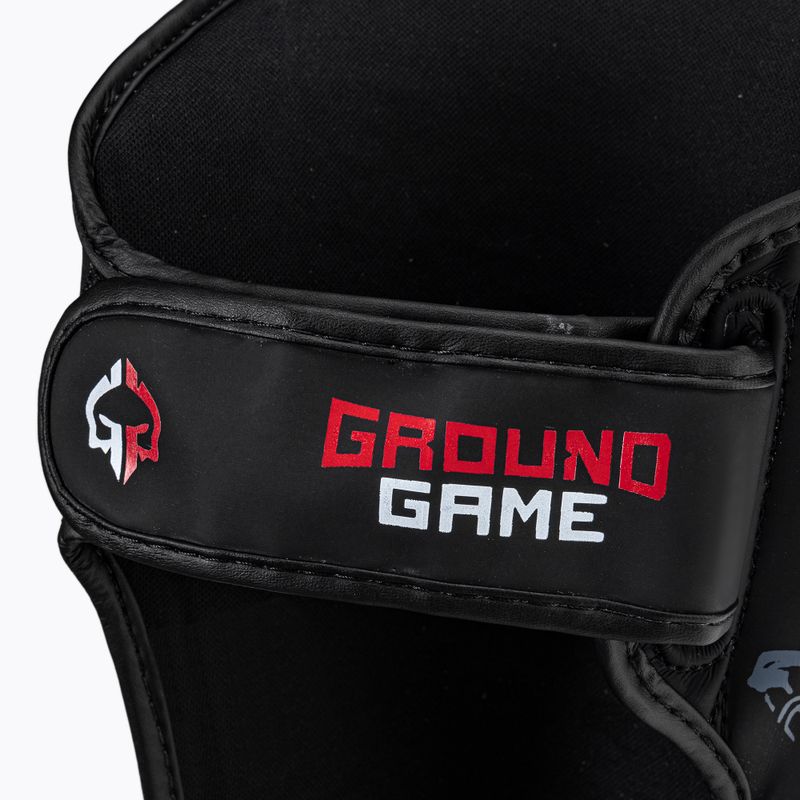 Schienbeinschützer Ground Game Samurai schwarz-rot 3
