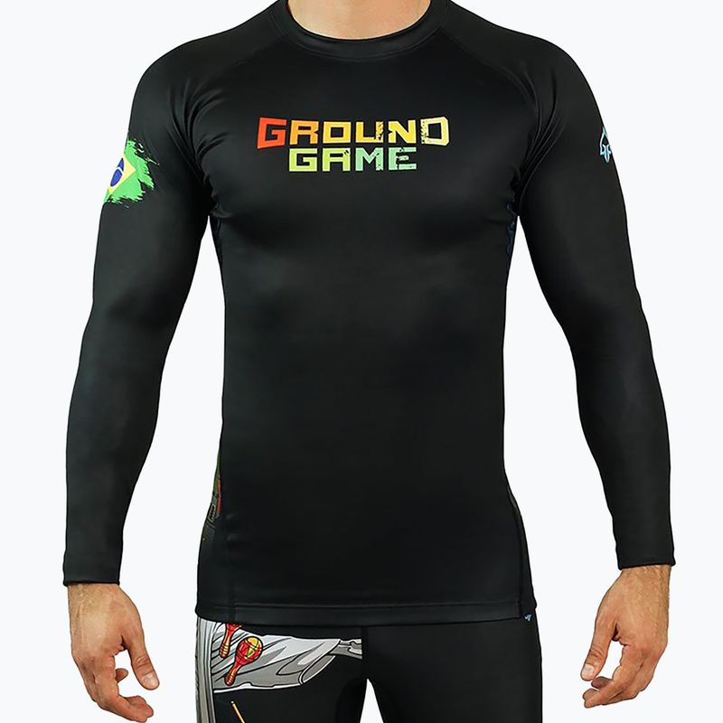 Herren Rashguard Ground Game Brasil Farbe 21RASHBRALS 2