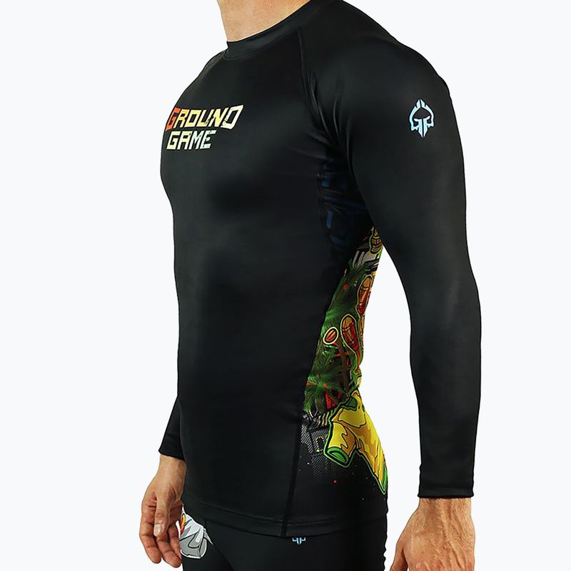 Herren Rashguard Ground Game Brasil Farbe 21RASHBRALS 3