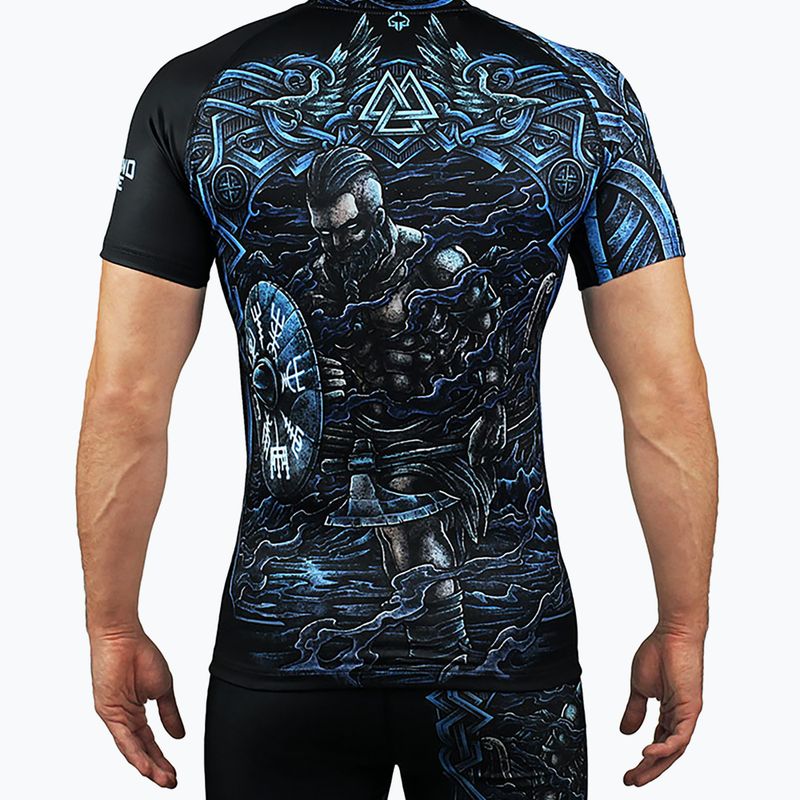Herren Ground Game Viking Rashguard schwarz-blau 21RASHVIK