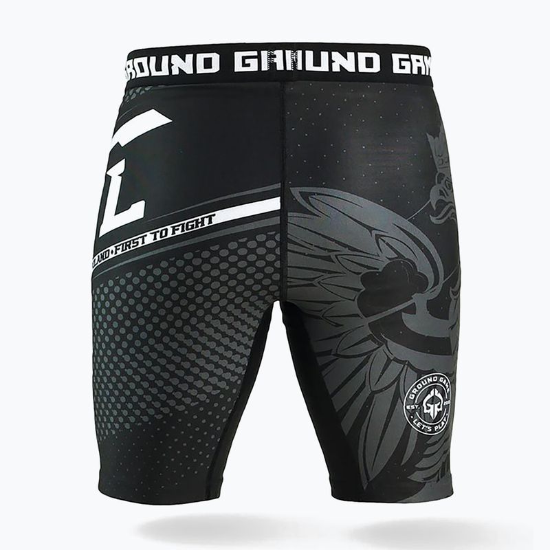 Ground Game Vale Tudo Poland Herren Trainingsshorts schwarz/weiß/rot 2