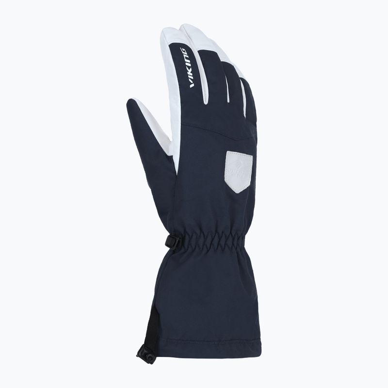 Herren Skihandschuhe Viking Sven Ski navy/white Leder 8