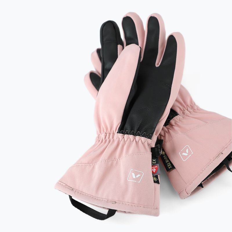 Damen-Skihandschuhe Viking Sherpa 2.0 Gore-Tex Ski pink/white 3