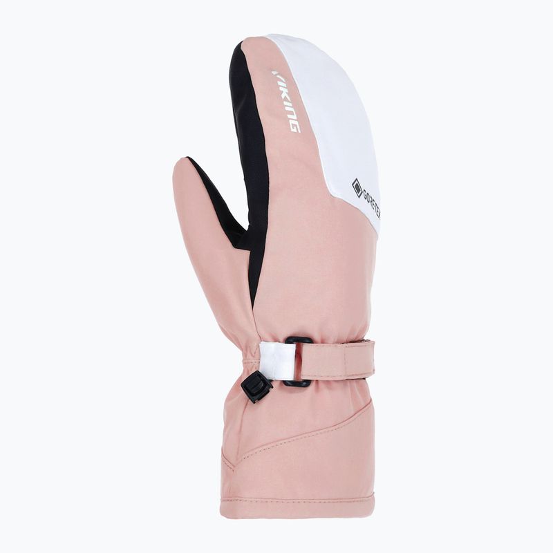 Damen-Skihandschuhe Viking Sherpa 2.0 Gore-Tex Mitten Ski light pink/white 2