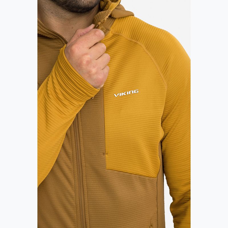 Herren-Trekkingsweatshirt Viking Birger Hoodie light brown/yellow 5