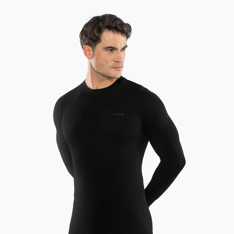 Herren-Funktionsunterwäsche-Set Viking Meriboo Base Layer black 4