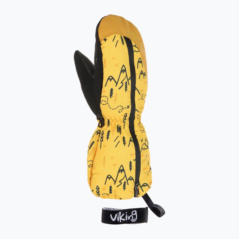 Kinder Skihandschuhe Viking Snoppy Yellow 2