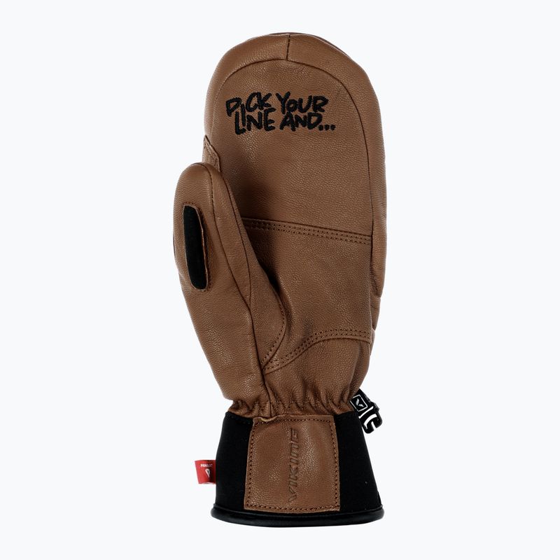 Skihandschuhe Viking Send It brown/white 3