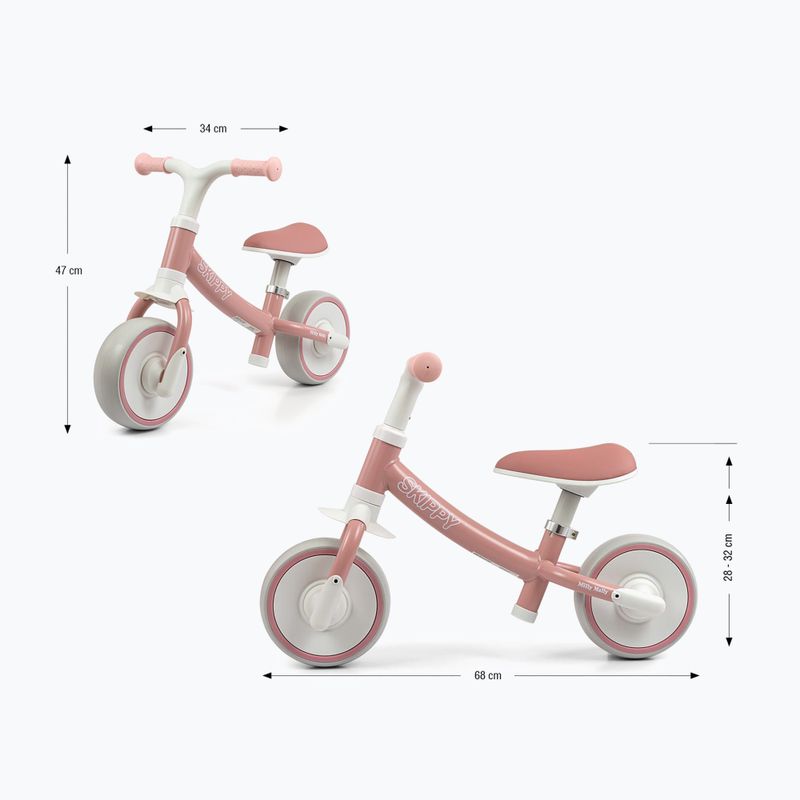 Laufrad Milly Mally Skippy pink 2