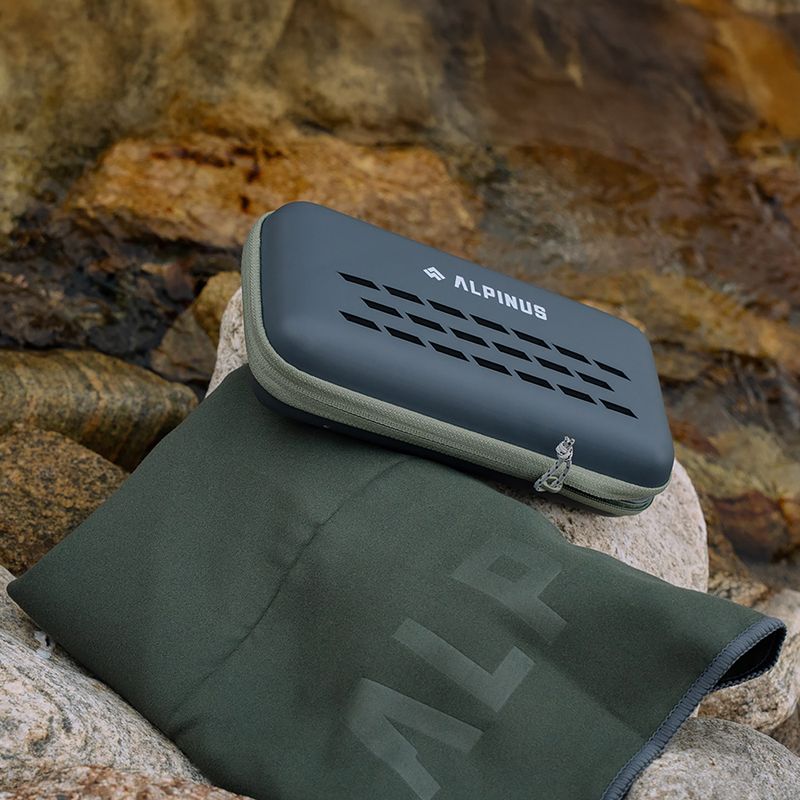 Handtuch Alpinus Canoa dark green 7
