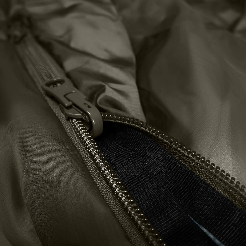 Schlafsack Alpinus Wide & Long Fiber Pro 1250 215 cm/right olive 8