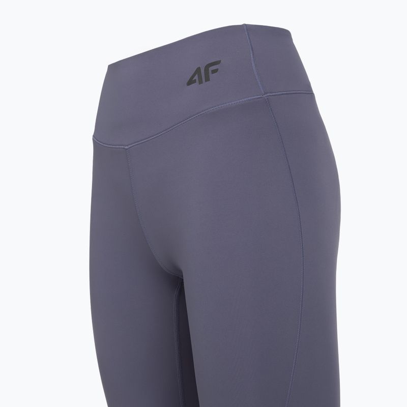 Damen-Trainingsleggings 4F Solar Punk FNK F404 denim 3