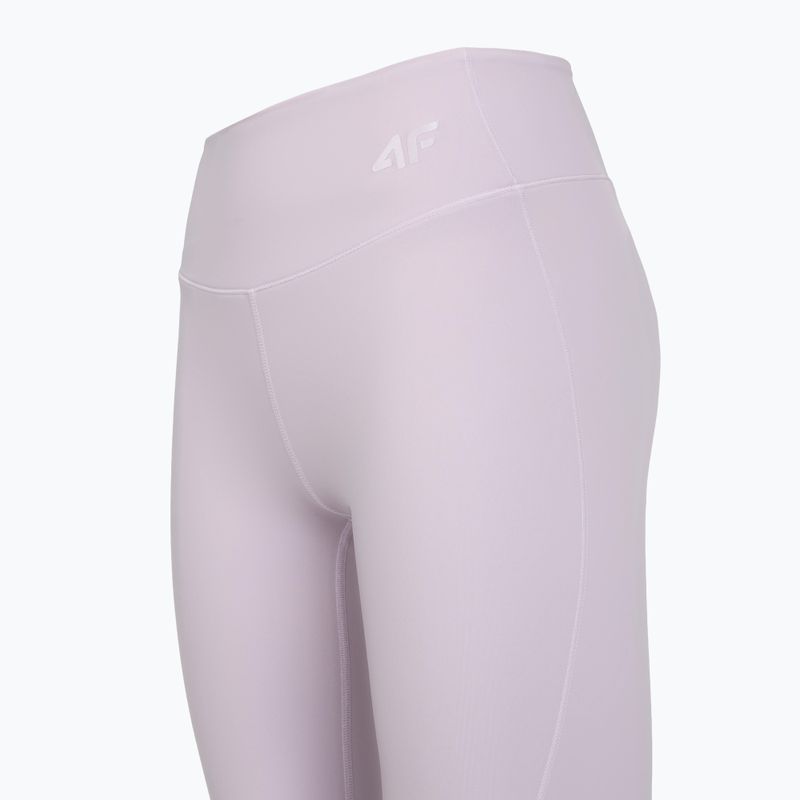 Damen-Trainingsleggings 4F Solar Punk FNK F404 light violet 3